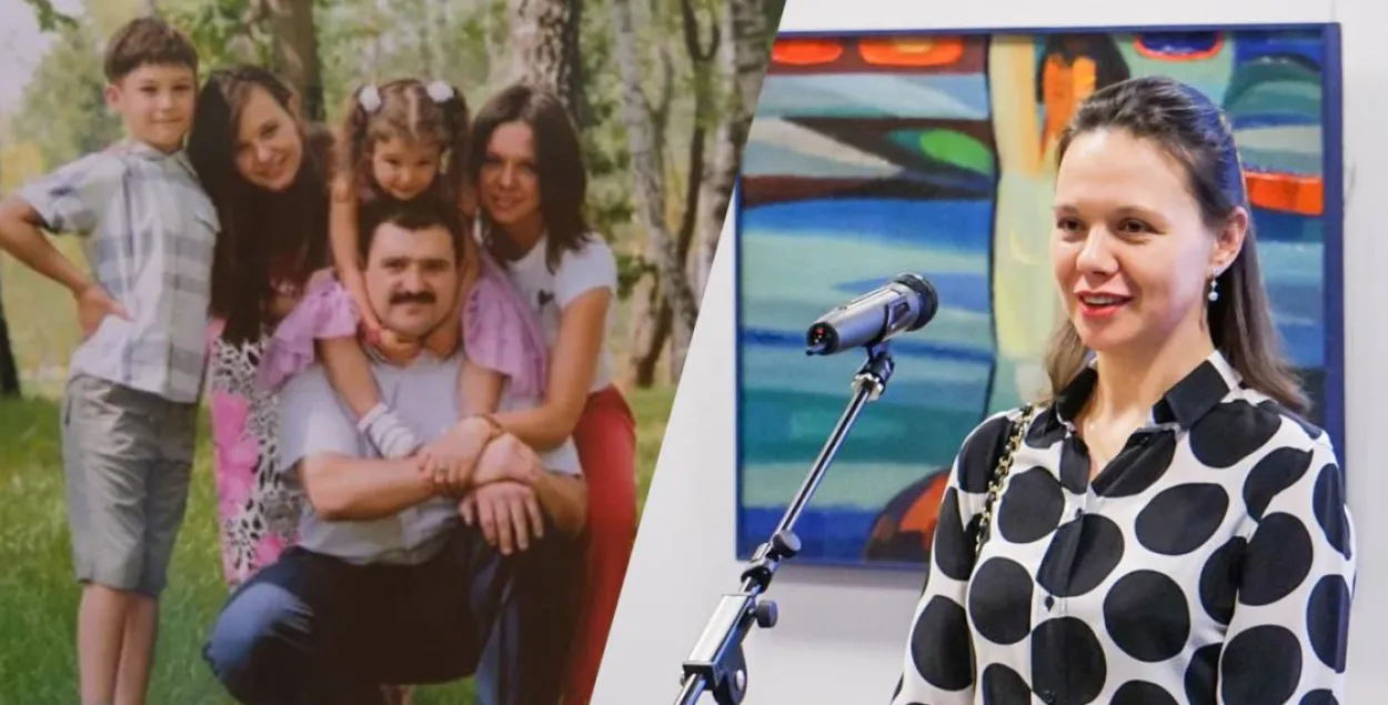 Liliya Lukashenka and her family / collage Euroradio