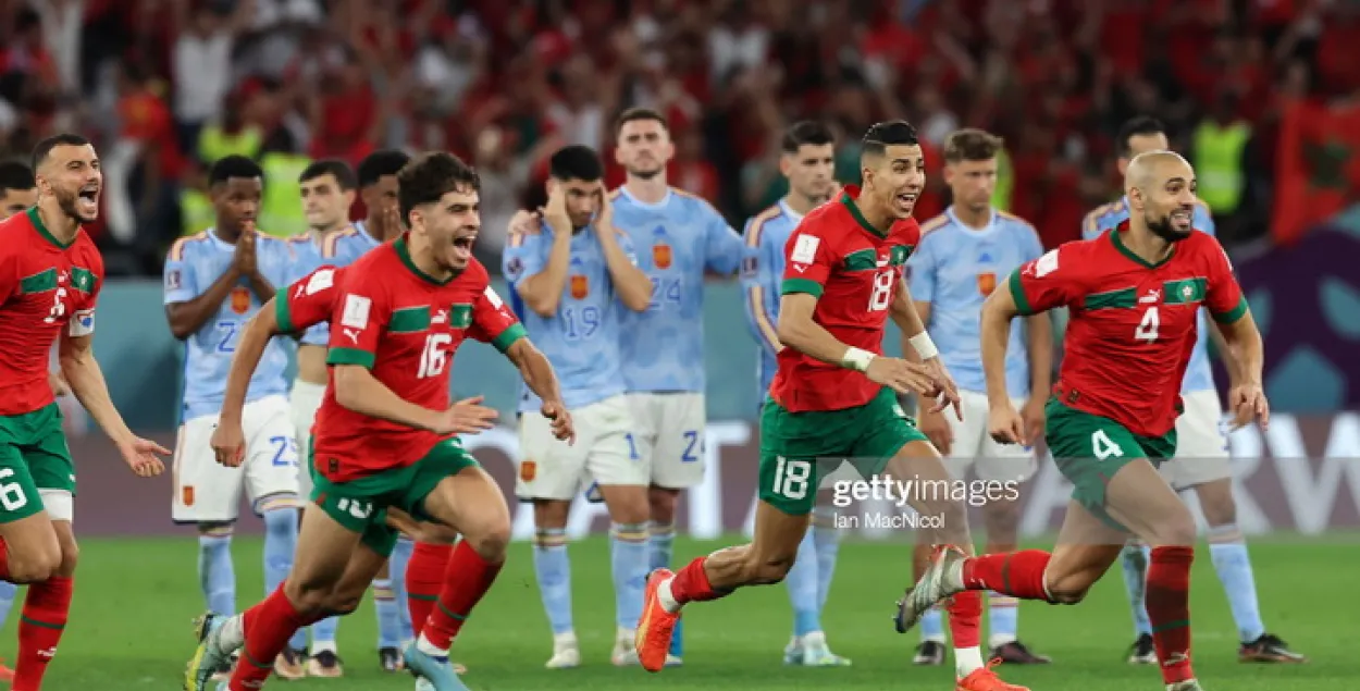 Футбалісты Марока выйшлі ў чвэрцьфінал / Getty Images
