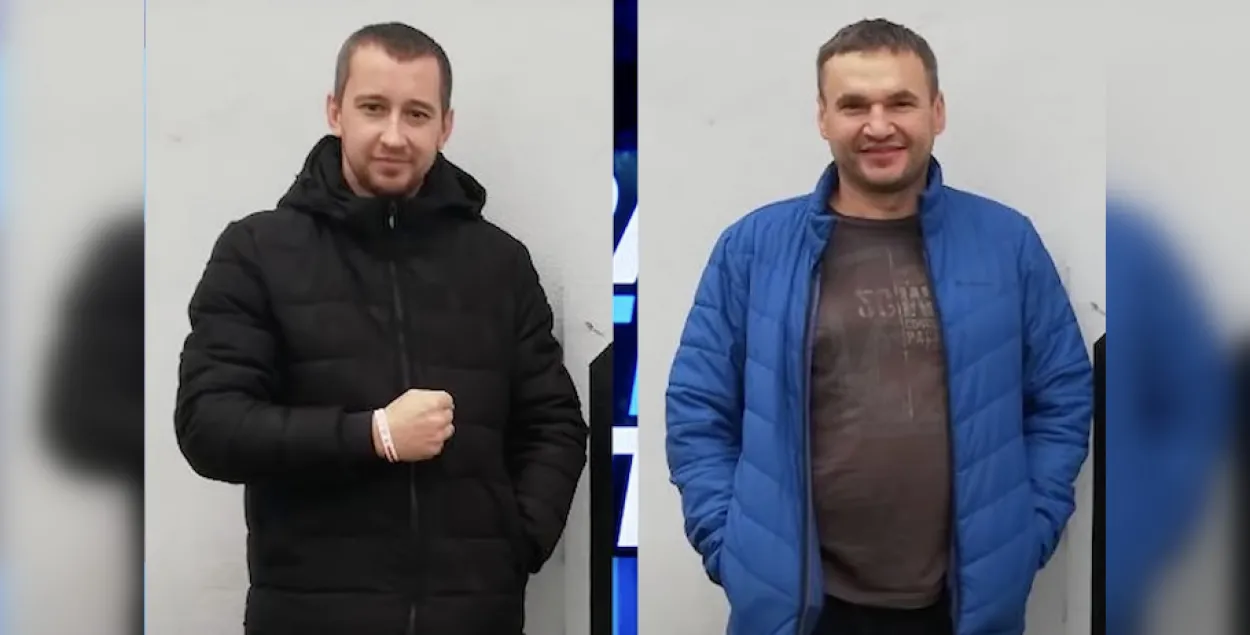 Сяргей Пляшкун і Юрый Сельвіч / кадр з відэа "Беларусь 1"
