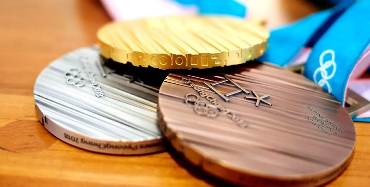 Так выглядят медали Олимпийских игр в Пхенчане.