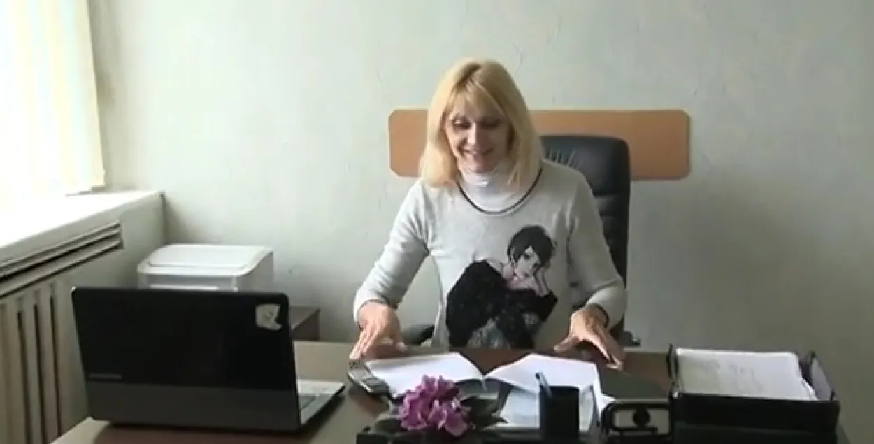 Оксана Менькова. Фото: скриншот с видео ТРК &quot;Могилев&quot;.​