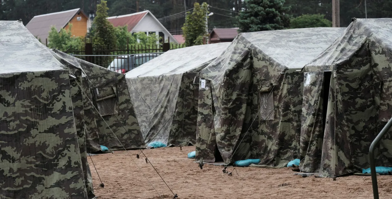 Адзін&nbsp;з цэнтраў для прыёму нелегальных мігрантаў у Літве​&nbsp;/ Reuters