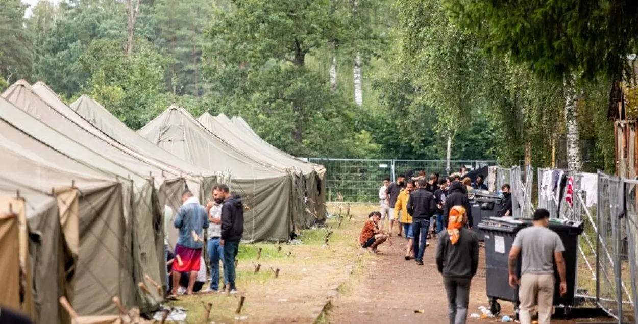 Лагер бежанцаў у Літве / DELFI / Josvydas Elinskas​