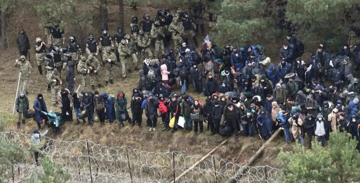Мигранты на белорусско-польской границе / Reuters​