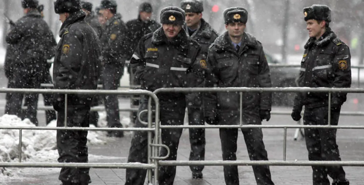 У цэнтры Мінска міліцыя не дачакалася ўдзельнікаў несанкцыянаванай акцыі