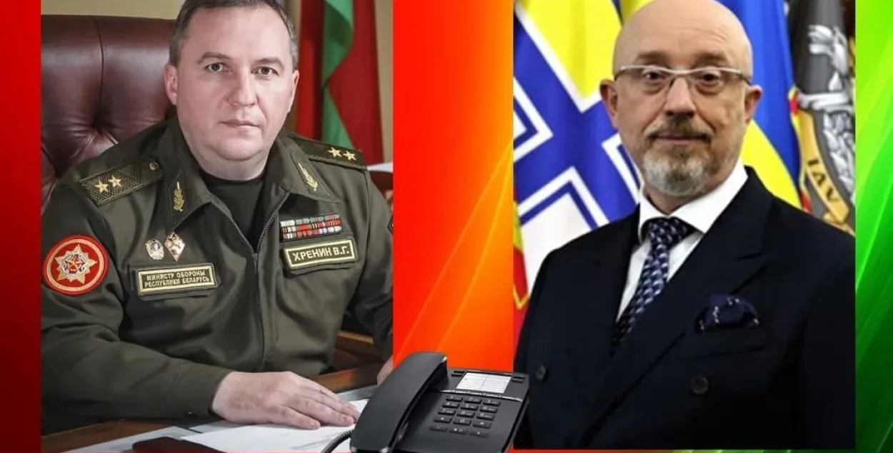 Украінскі міністр абароны паразмаўляў з беларускім пра "балявыя кропкі"