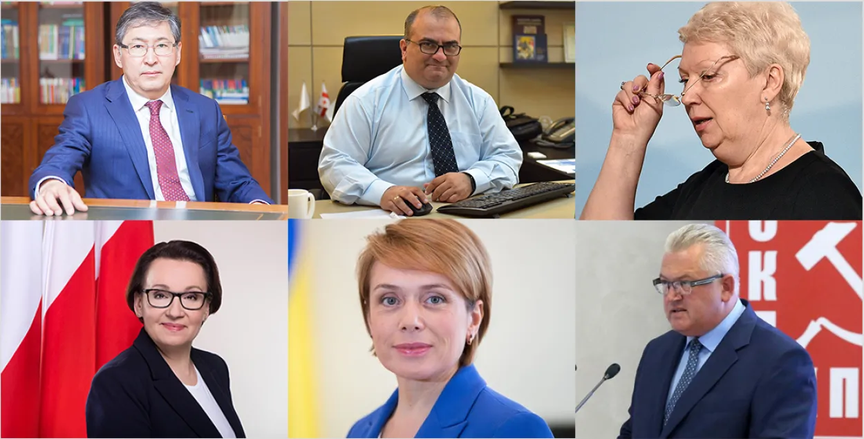 Карьера министров образования Беларуси, Грузии, Польши, России и Украины