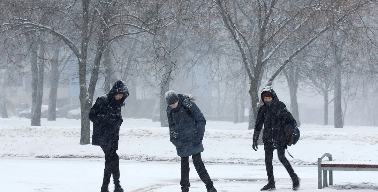 Зима в Минске. Фото: Reuters