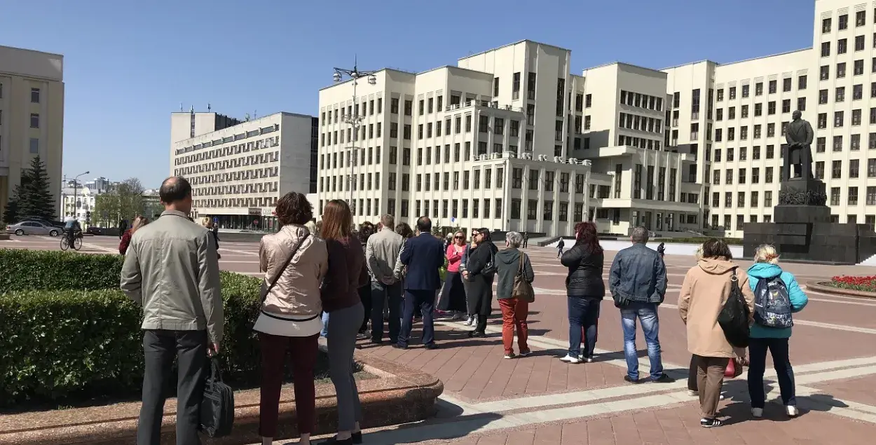 &nbsp;Mothers 328 activists&nbsp;in Minsk&#39;s Independence Square / Anastasiya Boika, Euroradio