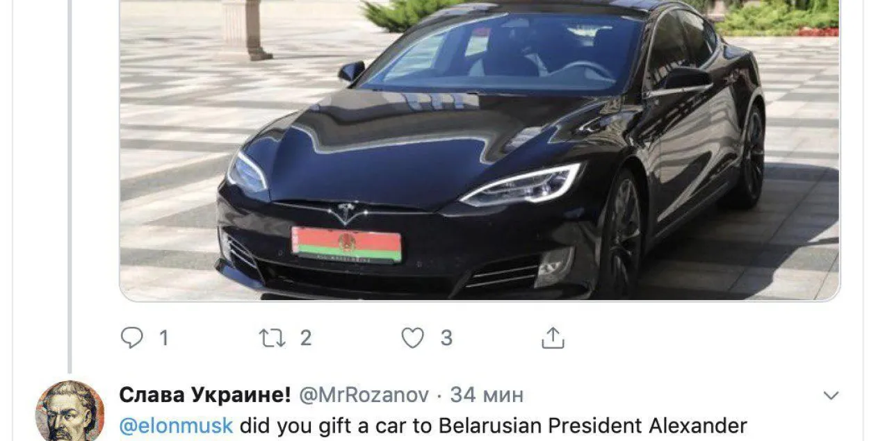 Musk&#39;s reply on Twitter