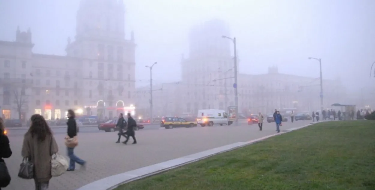 20 лістапада ў Беларусі абяцаюць парывісты вецер і туман