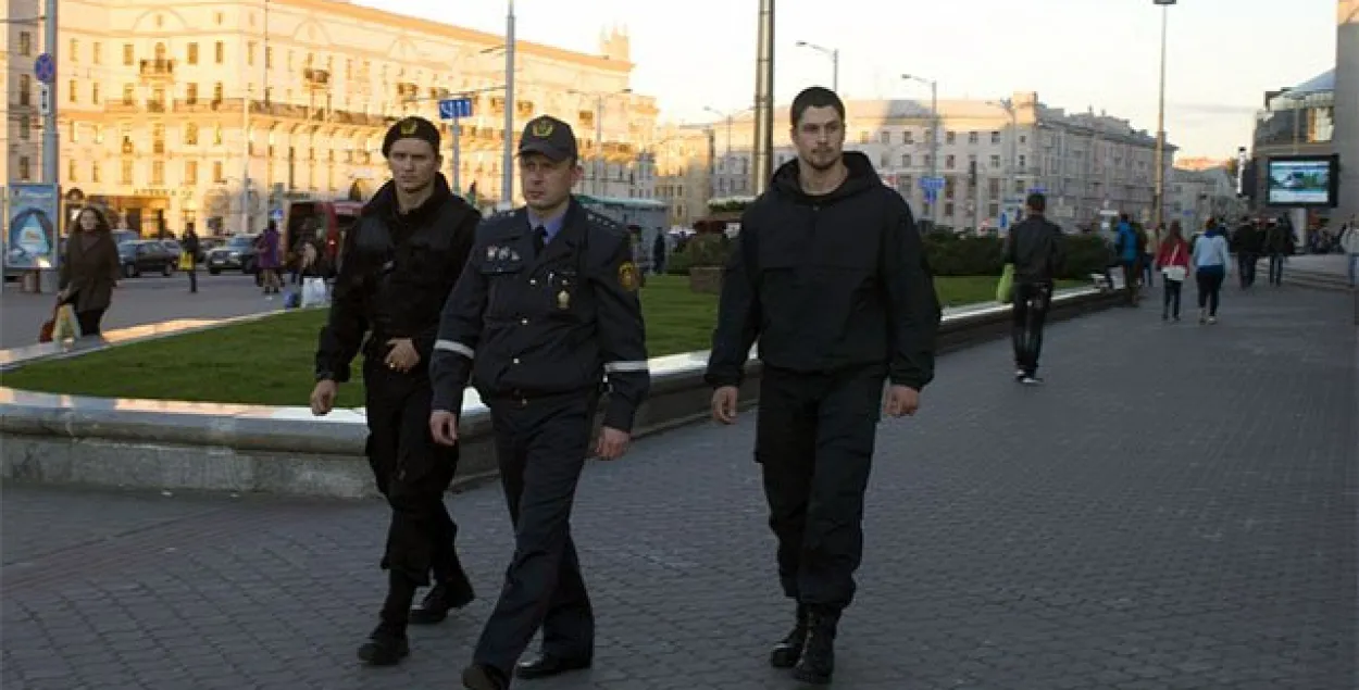 Мінская міліцыя перайшла на ўзмоцнены рэжым службы