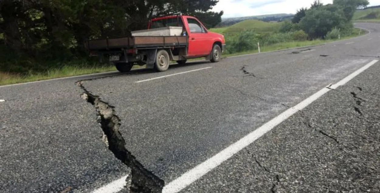 У Новай Зеландыі землятрус прарваў дамбу, вада пагражае гораду Каікоўра