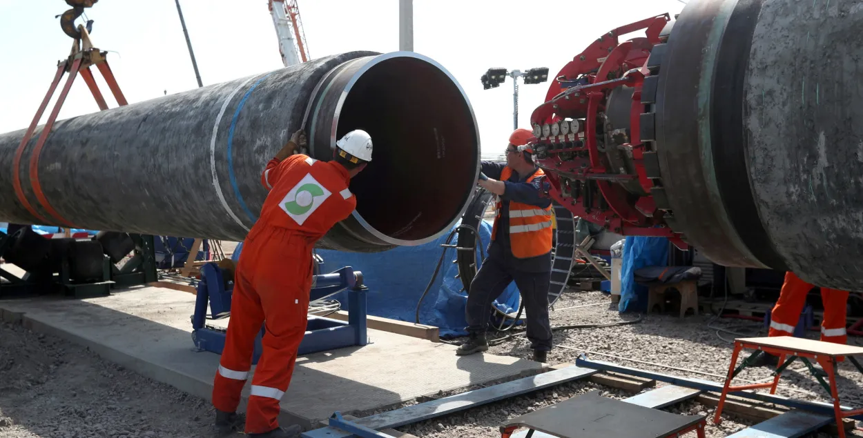 У Расіі разлічваюць завяршыць будаўніцтва газаправода да канца 2021 года​&nbsp;/ Reuters