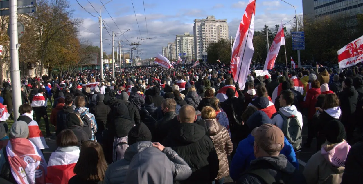 МВД: на акции протеста 18 октября вышли около 8 тысяч человек