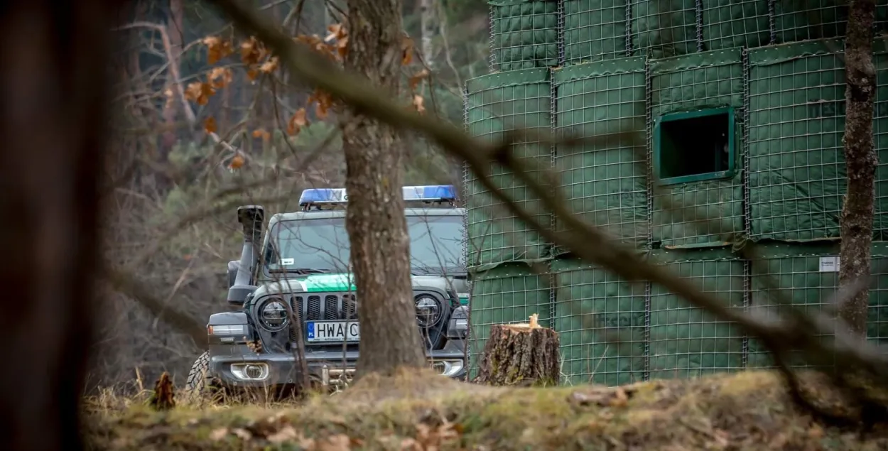 Польскія памежнікі: група са 100 чалавек спрабавала фарсіраваць мяжу