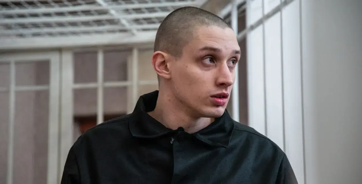 Дмитрий Полиенко во время суда / Еврорадио​