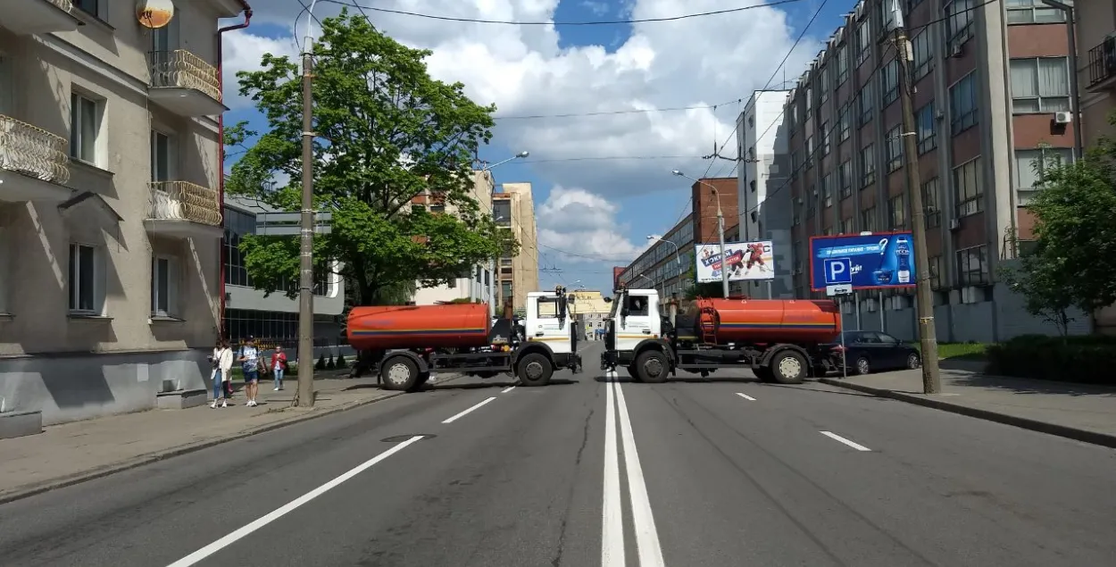 У Мінску перасталі перакрываць вуліцы аўтазакамі