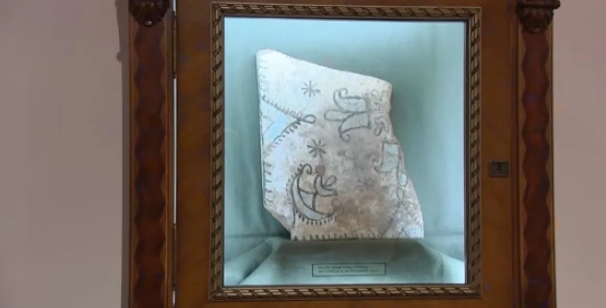 У Магілёве ў смецці знайшлі фрагмент фрэскі XVII стагоддзя (відэа)