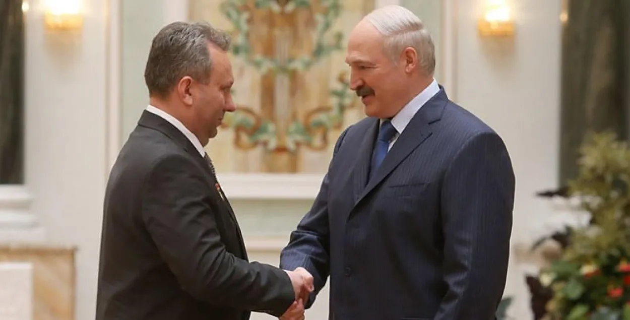 На архивном фото Леонид Пеньковский и Александр Лукашенко. Фото: БЕЛТА