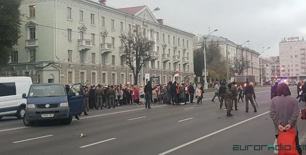 Марш пенсионеров в Минске / Еврорадио​