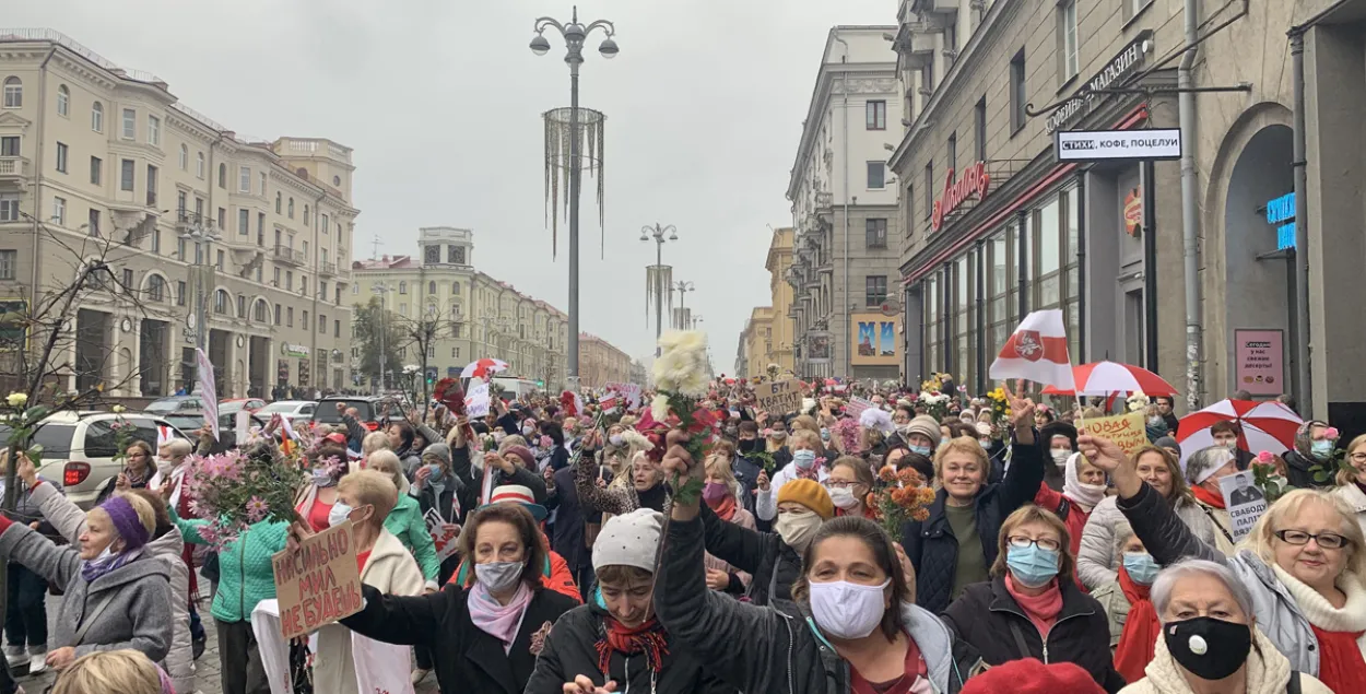 Марш пенсионеров в Минске / Еврорадио​