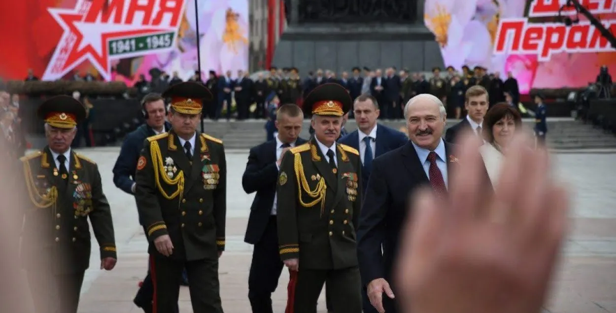 Александр Лукашенко празднует День Победы в Минске, 9 мая 2019-го / Еврорадио​