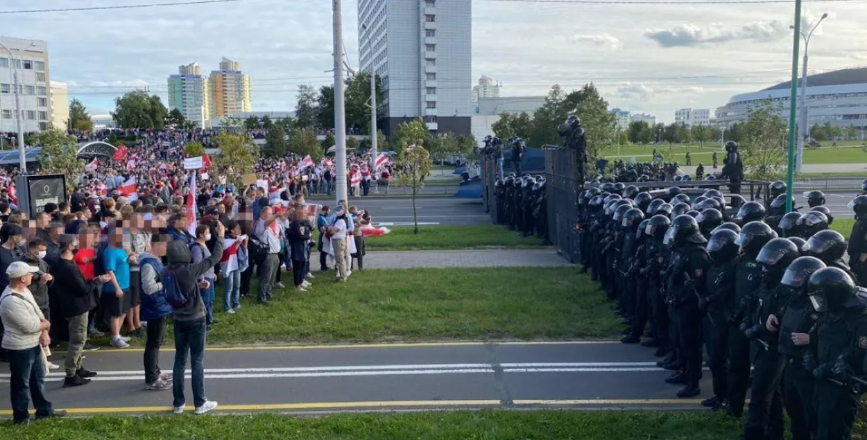 Акция мирного протеста в Минске, 2020 год / Еврорадио