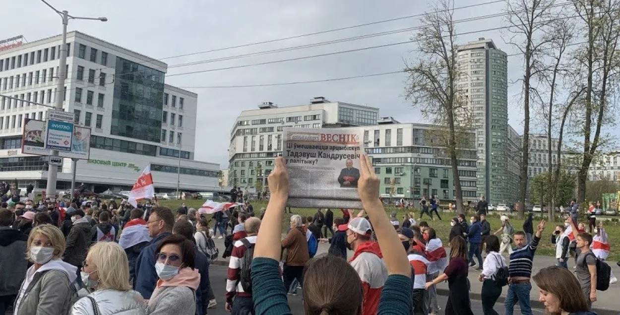 На акции протеста в Минске / Из архива Еврорадио