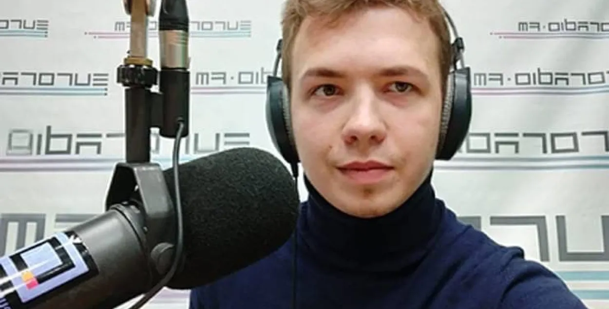 Роман Протасевич в студии Еврорадио