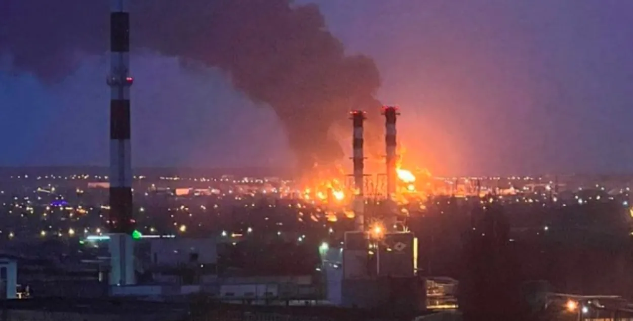 Пожар в Белгороде / Фото из соцсетей