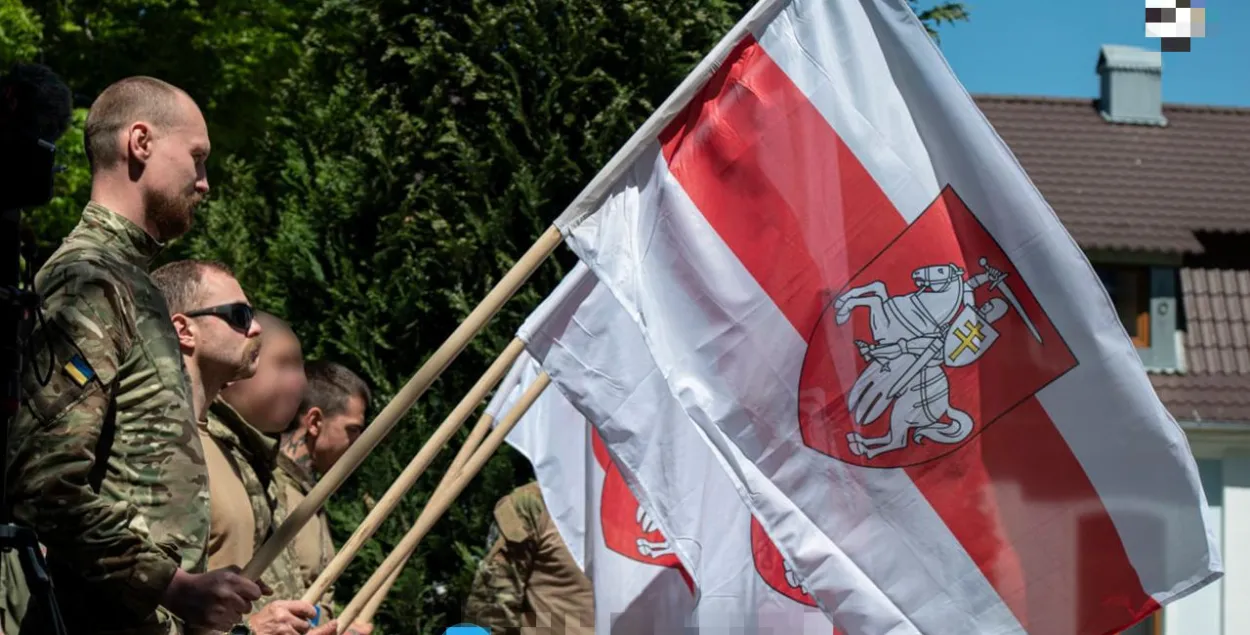Бойцы полка имени Кастуся Калиновского / фото из тг-канала белорусских добровольцев