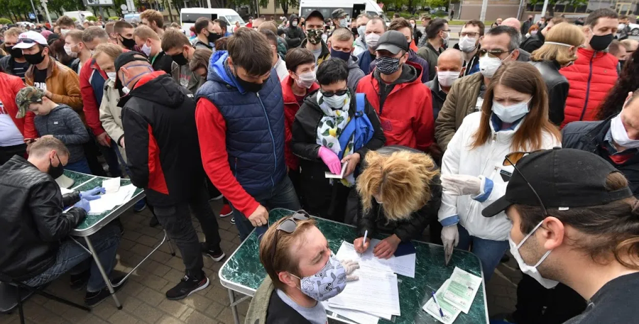 Избирательный пикет в Минске / Еврорадио​
