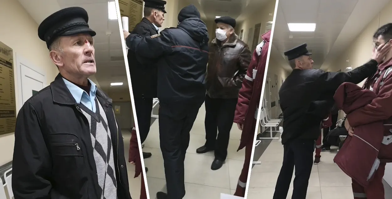 Поклонник Лукашенко в Бресте напал на доктора скорой / коллаж Еврорадио​