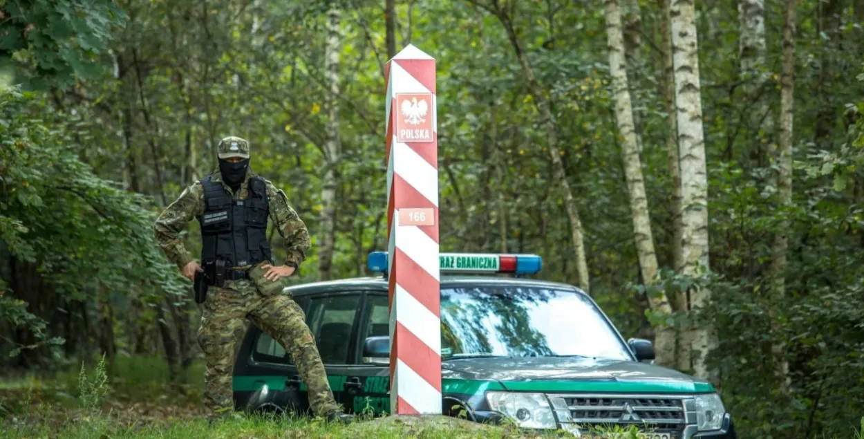 В сентябре польские пограничники пресекли тысячи попыток нарушения границы