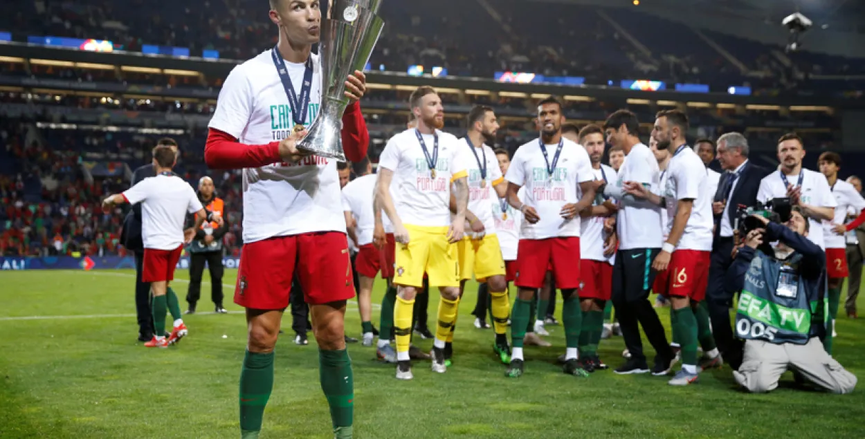 Зборная Партугаліі стала першай пераможцай футбольнай Лігі нацый 