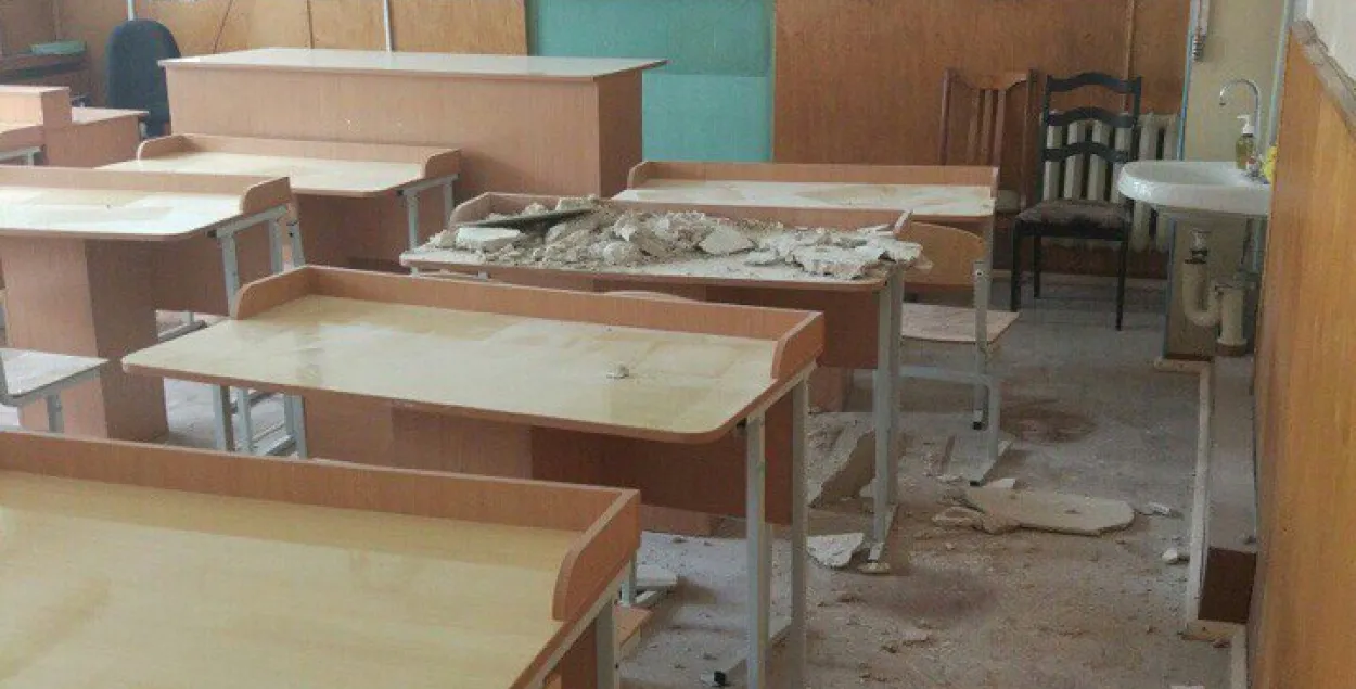 У школе, дзе абрынулася столь, на рамонт здавалі па 30 рублёў?
