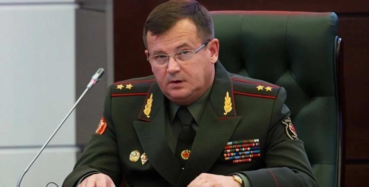 Belarus&#39; Defense Minister Andrei Raukou. Photo: belvpo.com