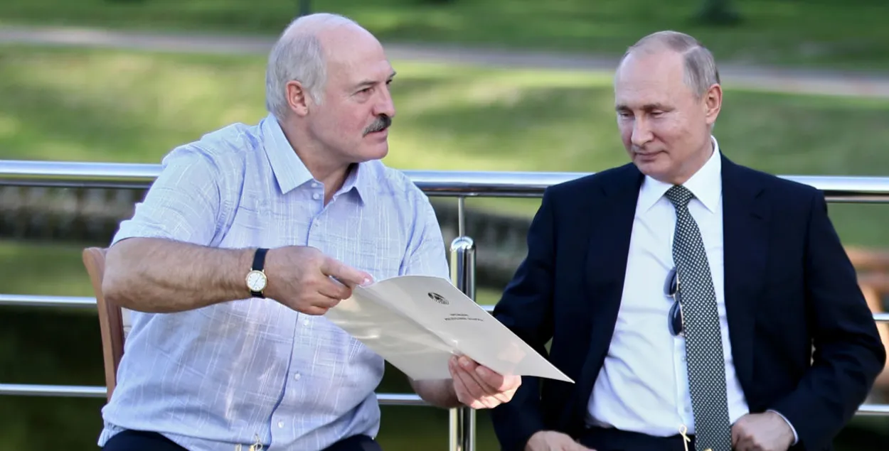 Александр Лукашенко и Владимир Путин / Из&nbsp;архива​ Reuters