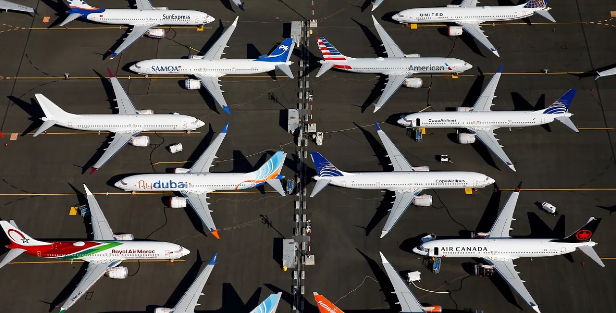 Фота дня: сумныя Boeing 737 MAX