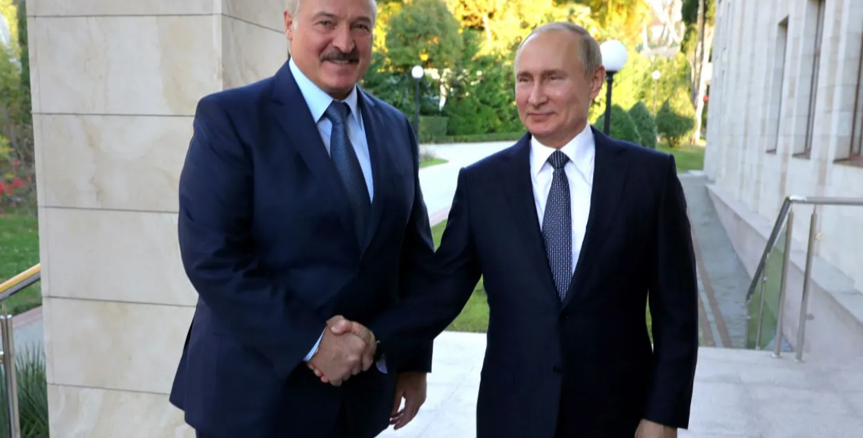 Александр Лукашенко и Владимир Путин в Сочи / Reuters