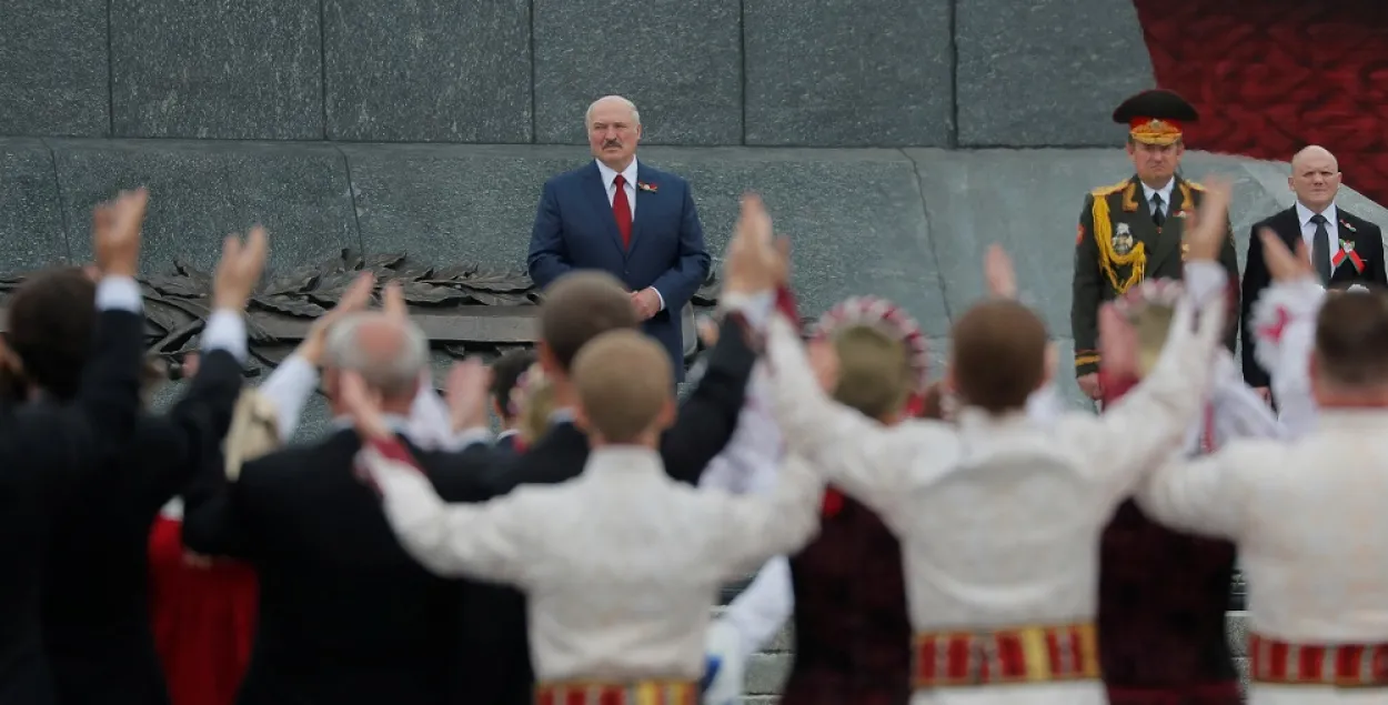 Лукашэнка ў Дзень незалежнасці 3 ліпеня 2020 года, Мінск / Reuters