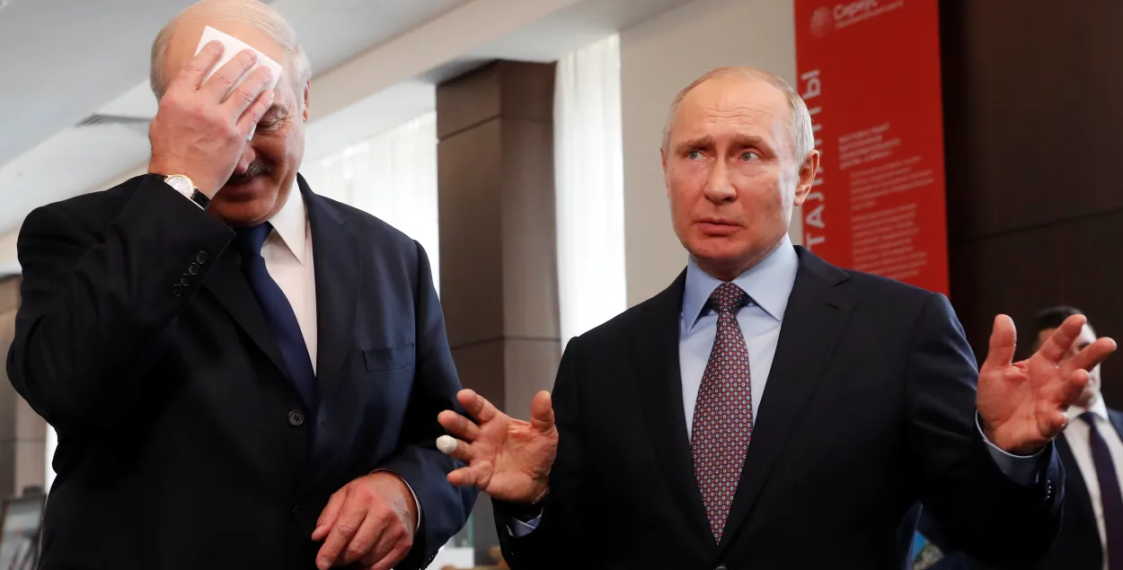 Аляксандр Лукашэнка і Уладзімір Пуцін / Reuters​