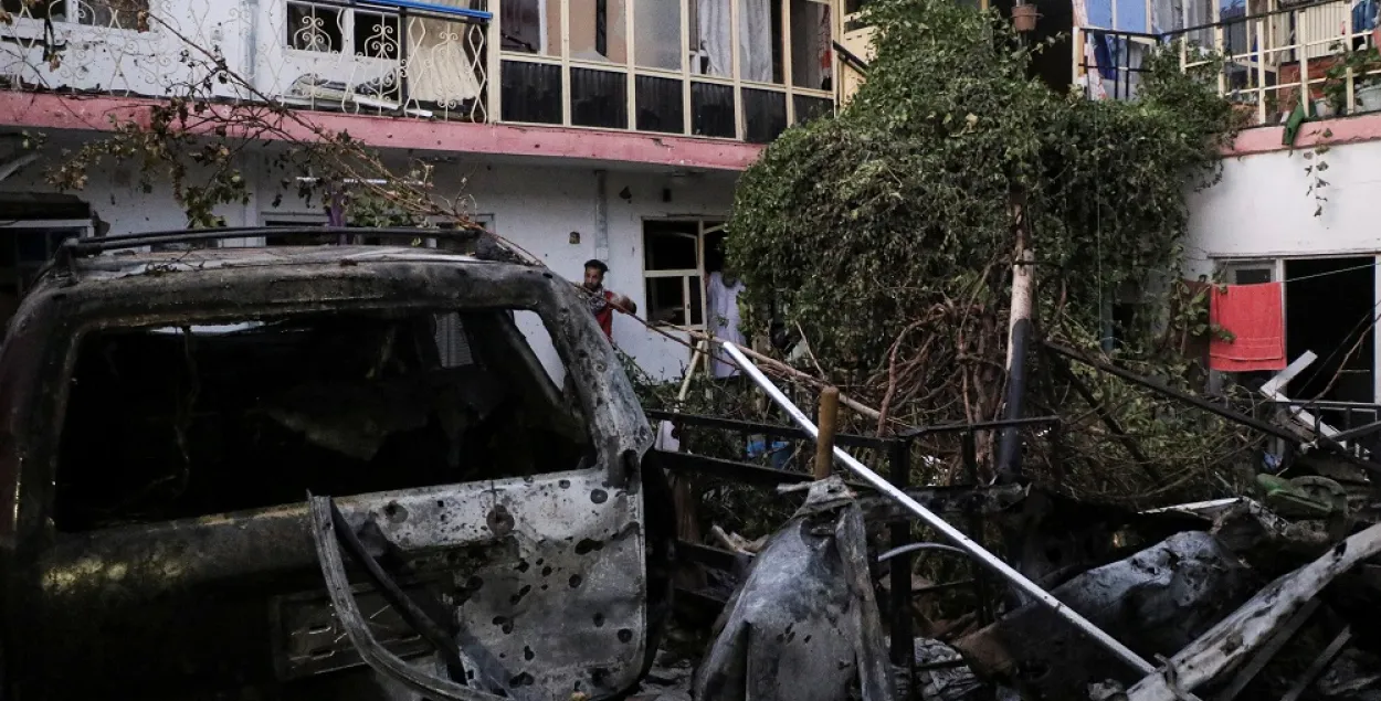 Выгляд дома, разбуранага ў выніку ракетнага ўдару па Кабуле 29 жніўня 2021 года / Reuters