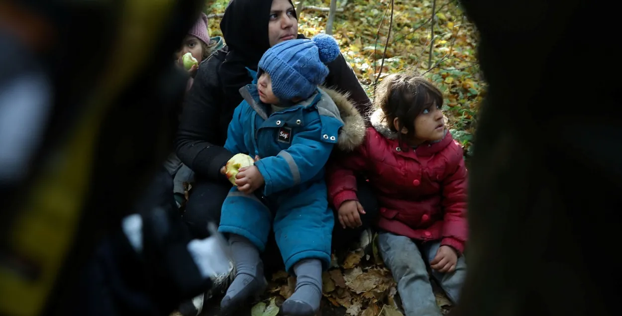 Мигранты на польско-белорусской границе / Reuters​