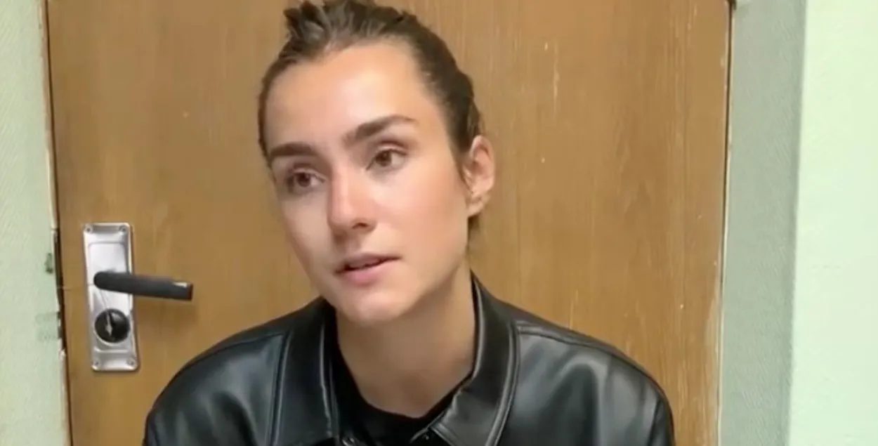 София Сапега после задержания в Беларуси / Скриншот с видео
