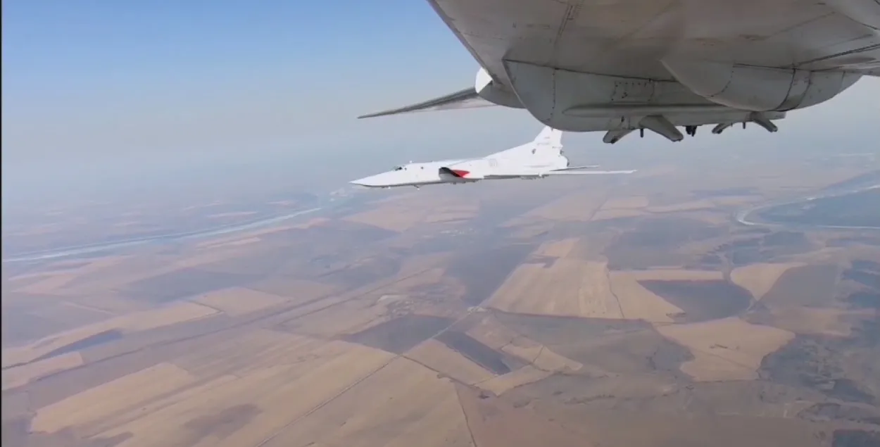 Российская военная авиация над Беларусью / кадр из видео​