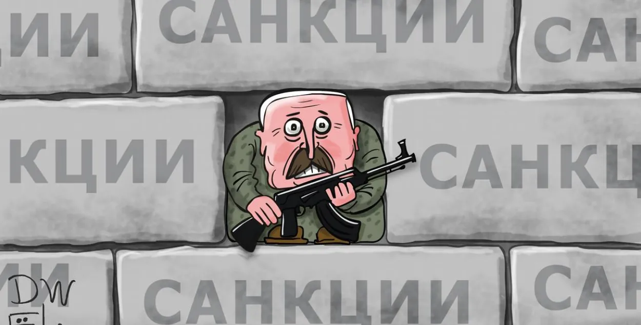 Санкции и Александр Лукашенко / Карикатура dw.com
