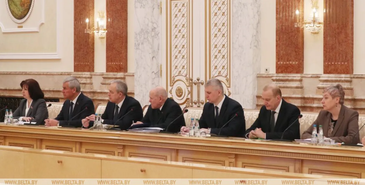 Совмин во время совещания у Лукашенко / БЕЛТА​