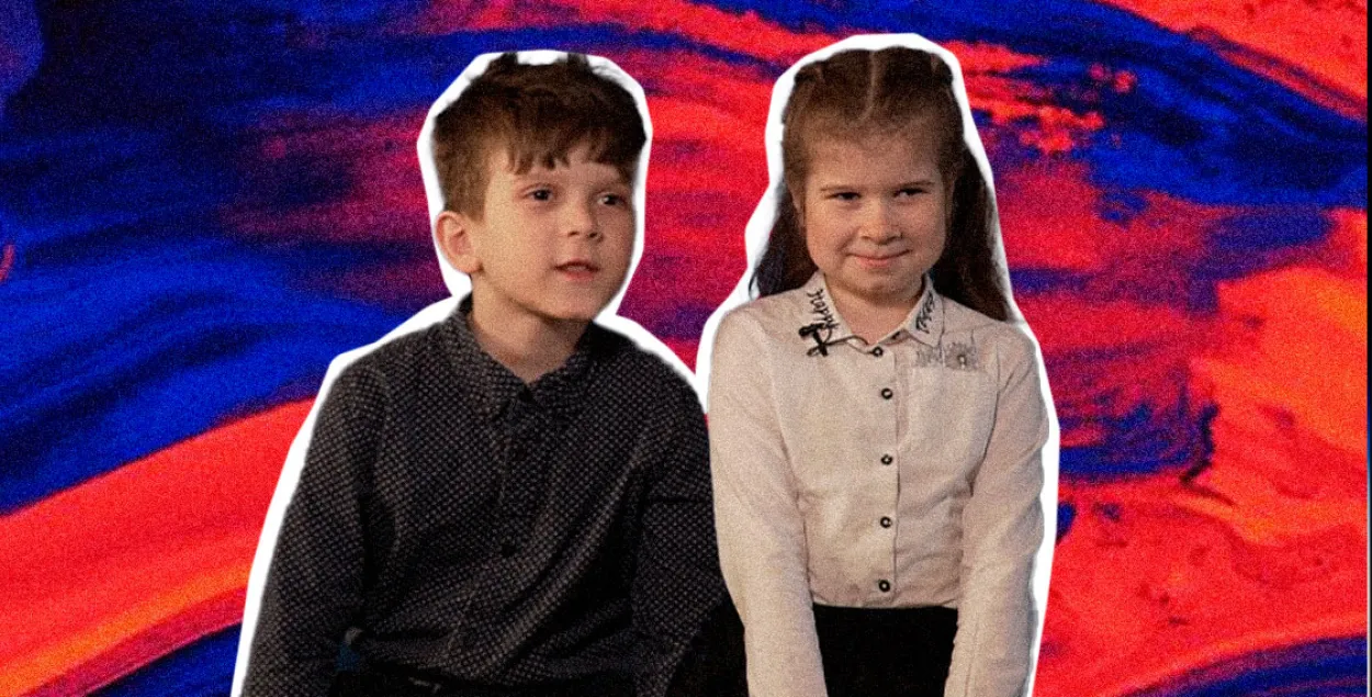 Лёша и Василиса Шеметовы, дети политзаключённого Николая Шеметова, осуждённого на два года колонии по статье 342